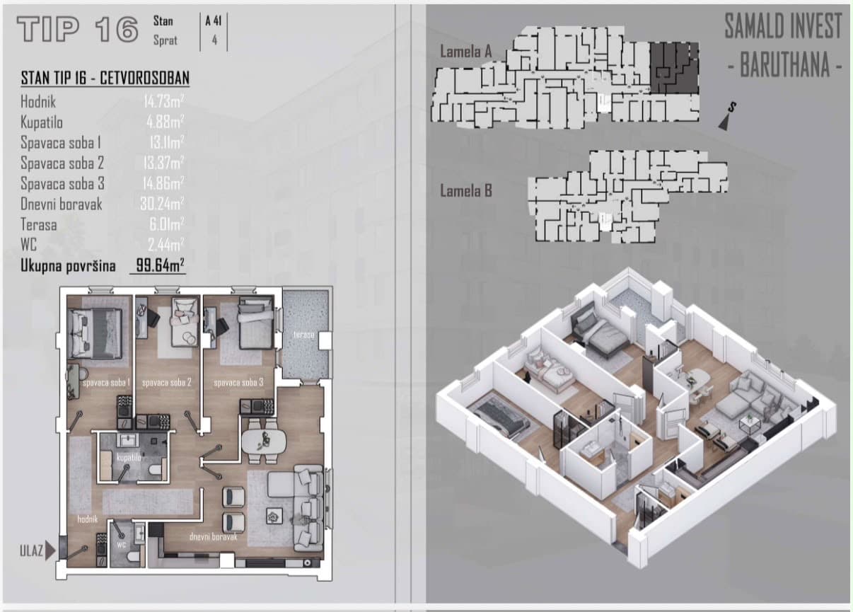 APARTMENT 99.64m2