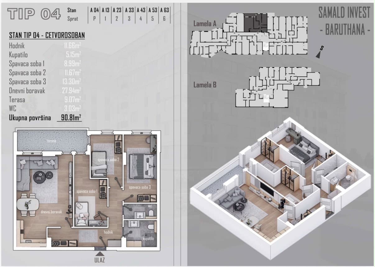 APARTMENT 90.81m2