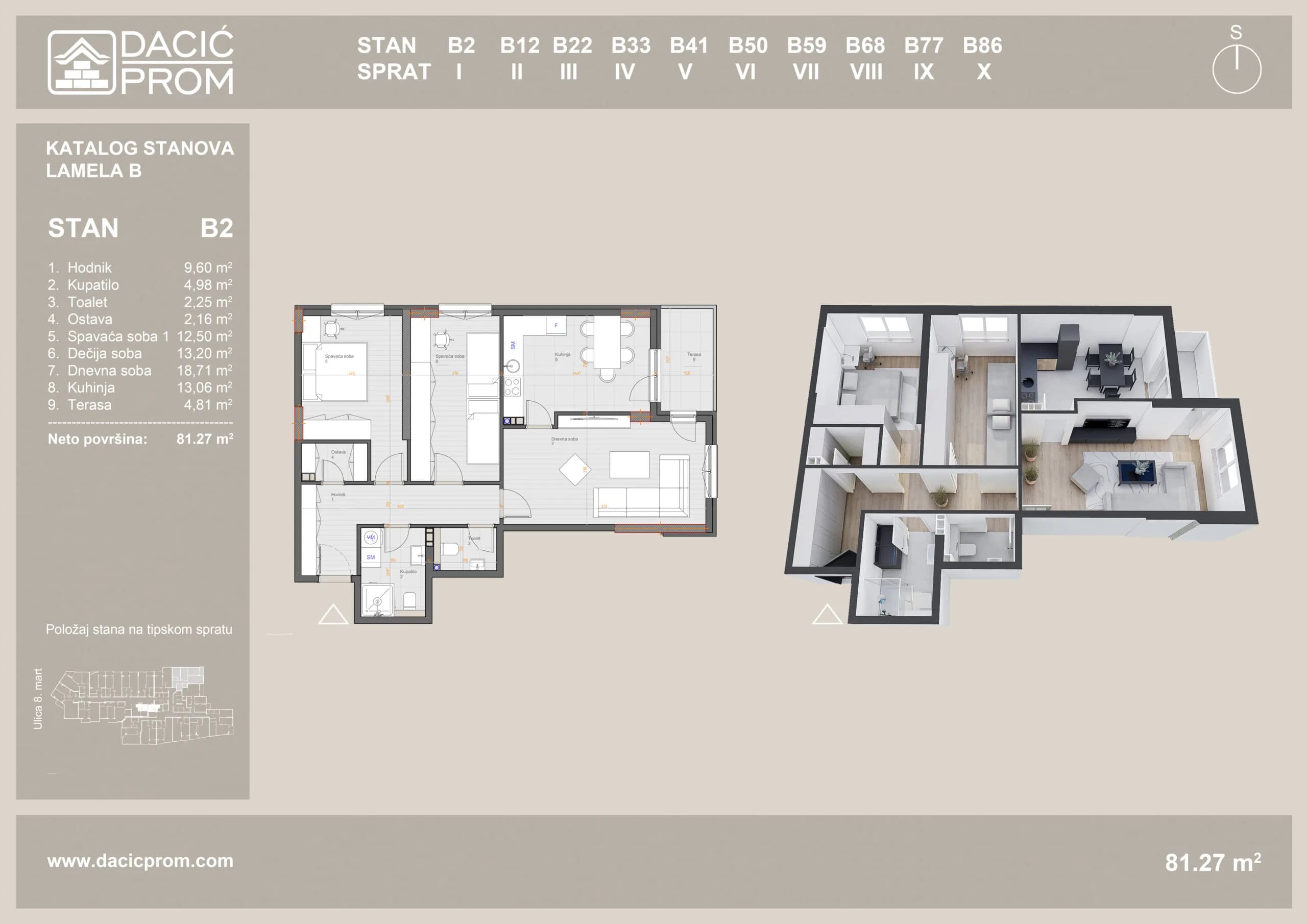 APARTMENT – 81.27m2 8. March — 2