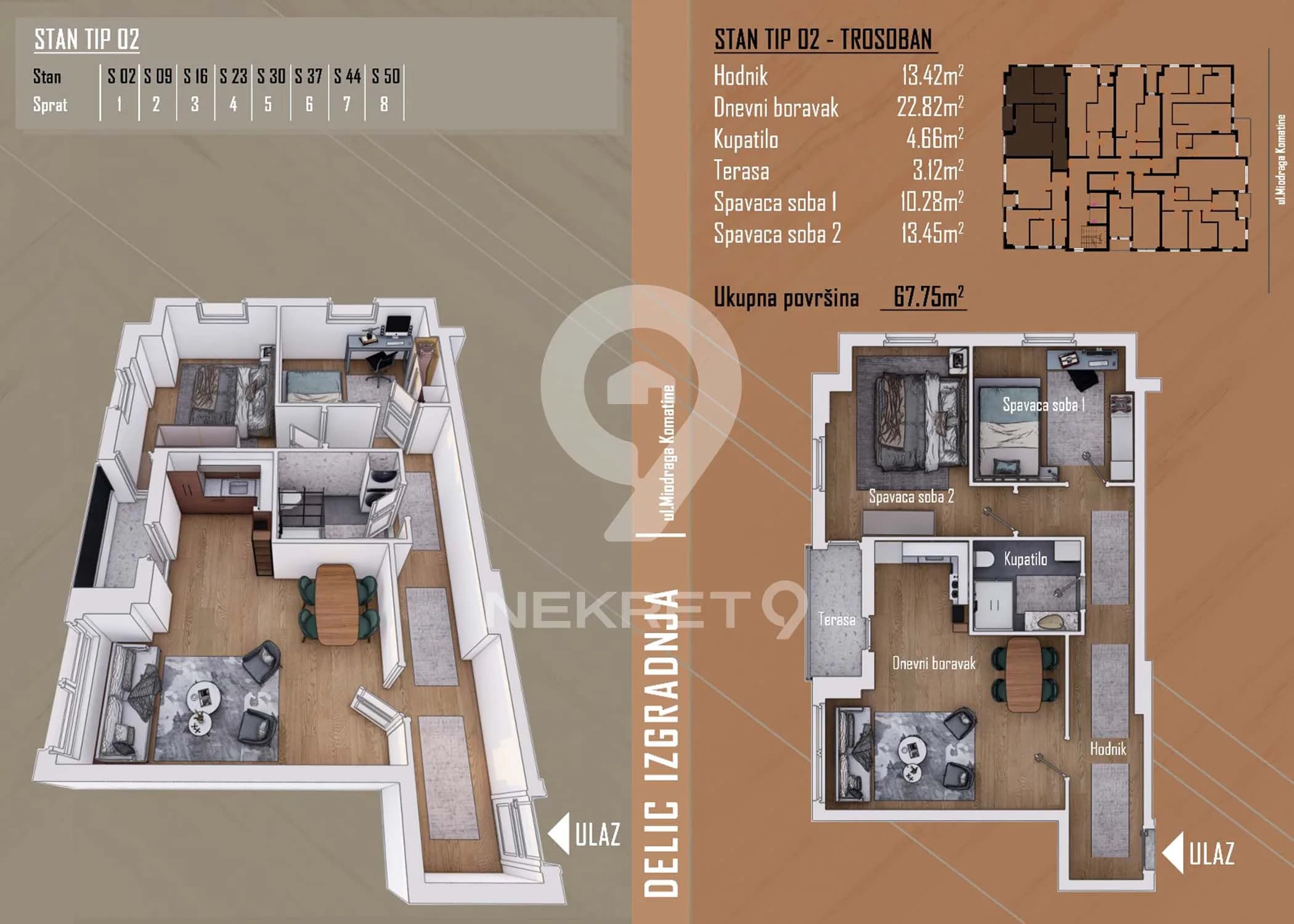 APARTMENT 67.75m2 BUS — 1